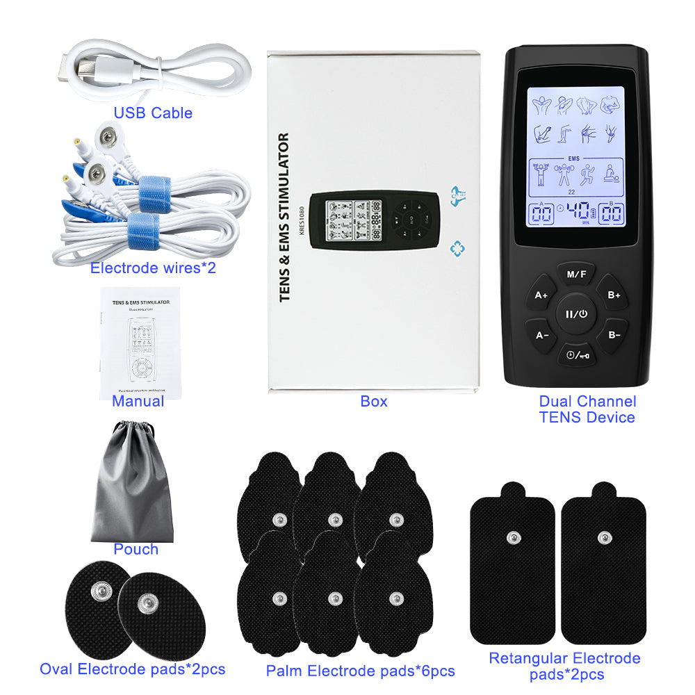 Premium Adjustable Electric Muscle Massager - Slimming Machine with 24 Modes, Rechargeable Design, and Intensity Control for 