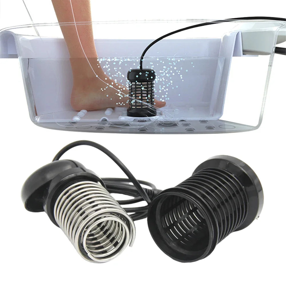 Premium Electric Foot Spa Massager – Mini Ionic Detox Bath with Vibrating Whirlpool & Pressotherapy, Aqua Cleanse for 
