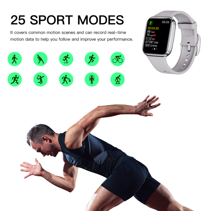 Premium Outdoor Military Smartwatch for Men – 1.9" Display, Bluetooth Calling, 3ATM Waterproof, Heart Rate, Blood Oxygen, 