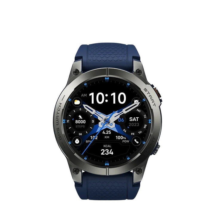 Premium GPS Sports Smartwatch for Men - 1.43” AMOLED, Built-in GPS, 100+ Sports Modes, Health Tracking, 18-Day Battery, 