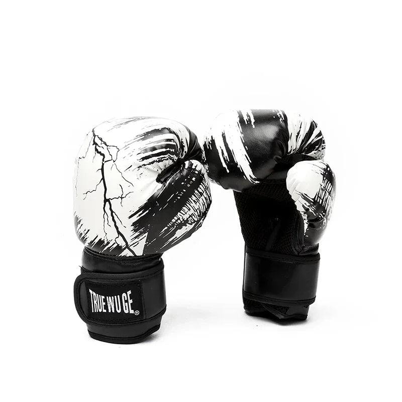 Premium PU Leather Boxing Gloves – Durable Training Gloves for Professional Fitness, Sparring, and Sandbag Work, Available in