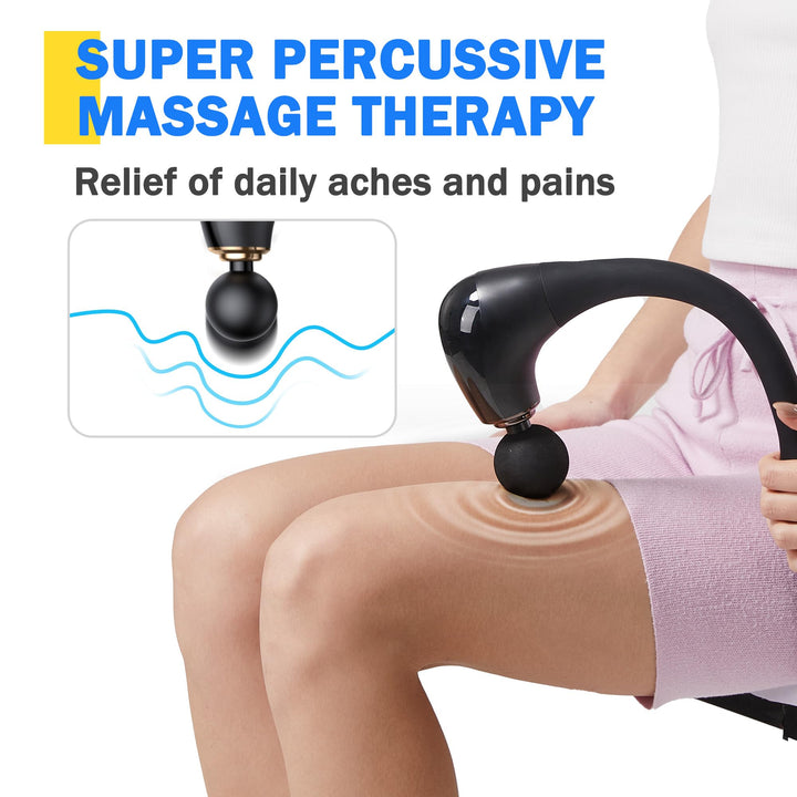 Premium Percussion Massage Hammer – Powerful Muscle Relief Gun for Neck, Back, Shoulder, and Leg Pain – Deep Tissue Massager with Flexible Design for Athletes and Everyday Use