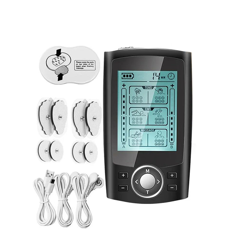 Premium Adjustable Electric Muscle Massager - Slimming Machine with 24 Modes, Rechargeable Design, and Intensity Control for 