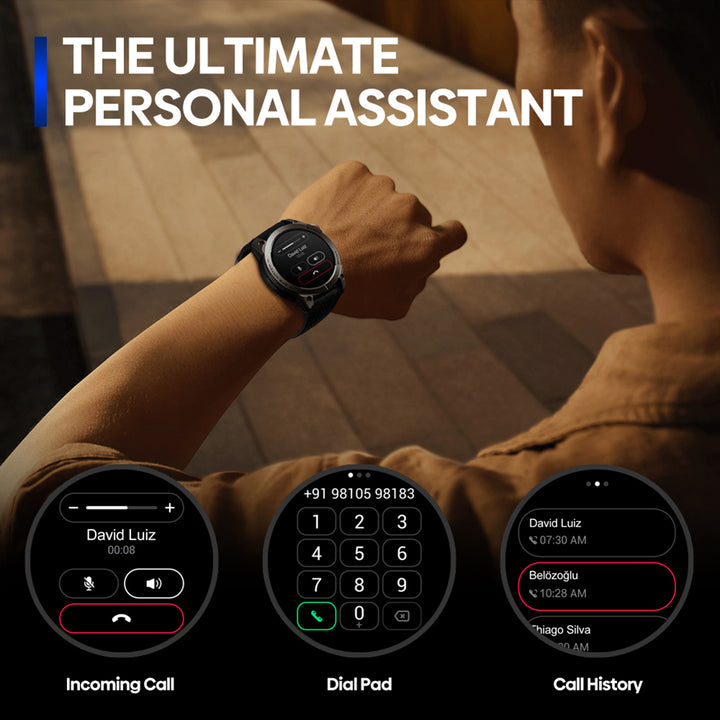 Premium GPS Sports Smartwatch for Men - 1.43” AMOLED, Built-in GPS, 100+ Sports Modes, Health Tracking, 18-Day Battery, 