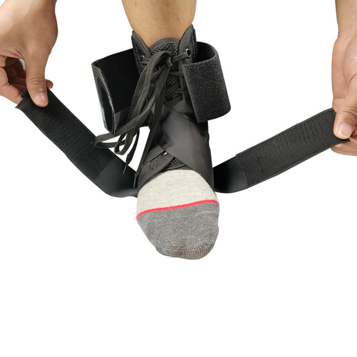 Premium Adjustable Ankle Brace Support for Sports - Lace Up Stabilizer Straps for Sprained Foot - Compression Sleeve - Availa