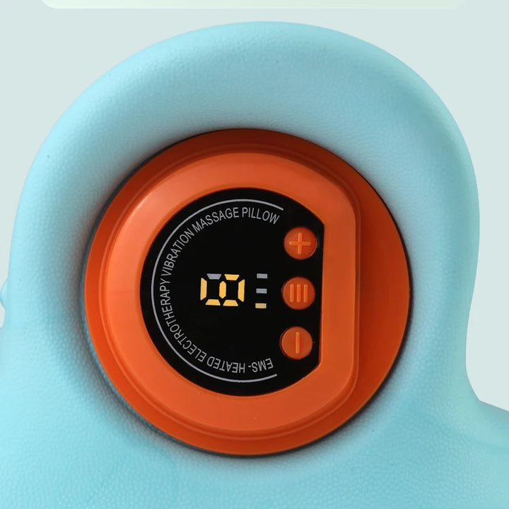 Premium Electric EMS Neck Massager with Heated Neck Stretcher, Vibration and Infrared Airbag Cervical Spine Support for 