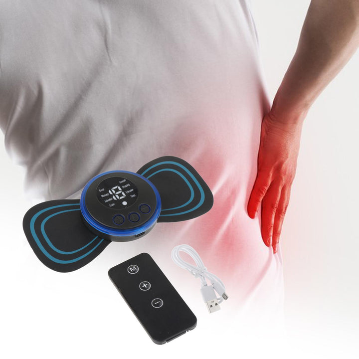 Premium Electric EMS Foot Massager - Rechargeable Pulse Muscle Stimulator with Remote Control, 8 Modes, 19 Intensity Levels