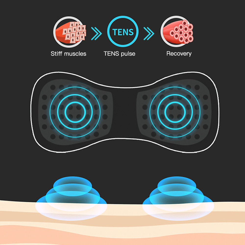 Premium Electric Pulse Neck Massager EMS TENS Cervical Massager for Neck and Back Pain Relief, Muscle Stimulator, and Deep 