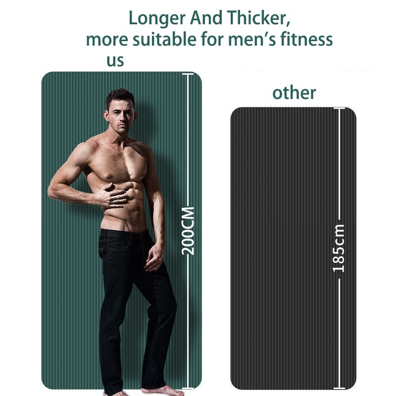 Premium Super Long Yoga Mat – 2M Extra Large High-Density Exercise Mat for Pilates & Fitness – Waterproof, Anti-Skid