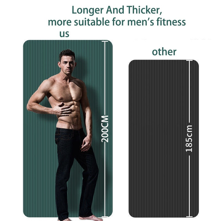Premium Super Long Yoga Mat – 2M Extra Large High-Density Exercise Mat for Pilates & Fitness – Waterproof, Anti-Skid