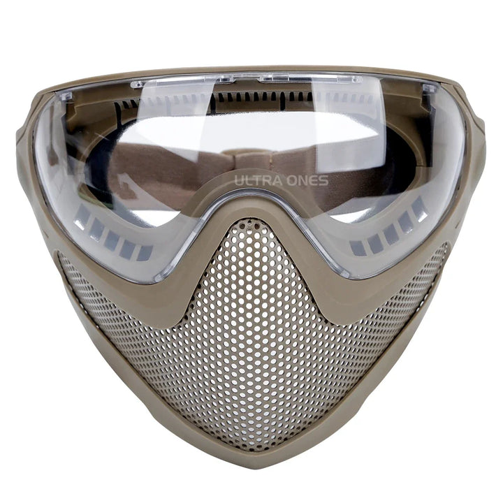 Premium Tactical FAST Helmet Half Face Mask with Flip Goggles – Hunting, Airsoft, Paintball Mask, Helmet Accessories for 