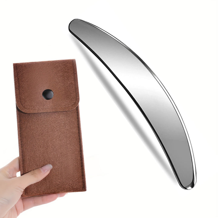 Premium Stainless Steel Gua Sha Massage Tool Set - Myofascial Release Scraper for Muscle Pain Relief, Blood Circulation, and 