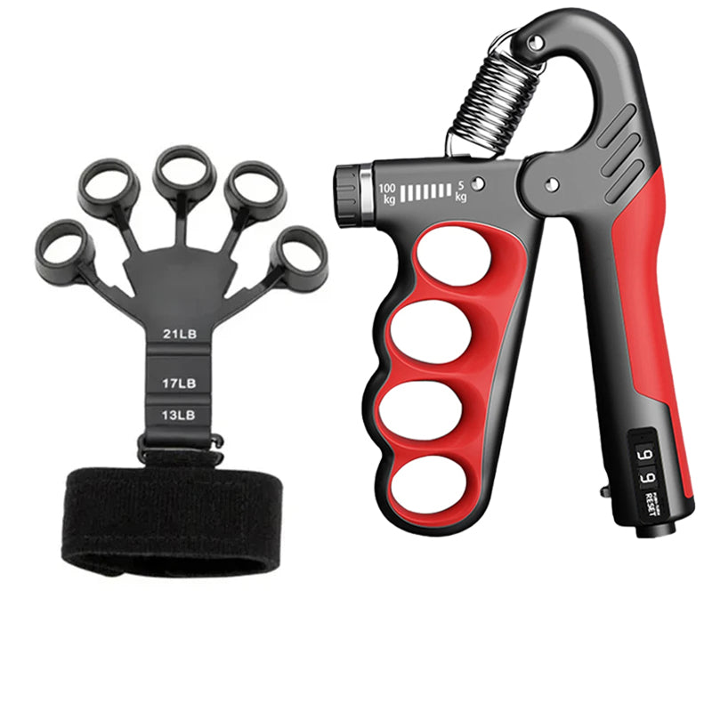 Premium Adjustable 5-100KG Grip Strength Trainer with Counter – Hand Gripper for Muscle Building, Wrist Expander & Fitness