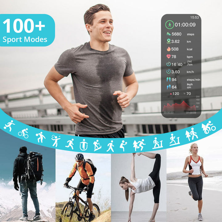 Premium Outdoor Military Smartwatch for Men – 1.9" Display, Bluetooth Calling, 3ATM Waterproof, Heart Rate, Blood Oxygen, 