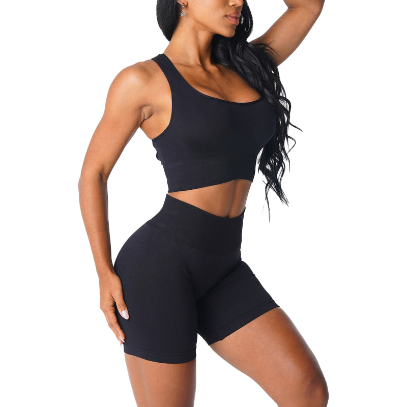 Premium Ignite Seamless Sports Bra – Low-Medium Impact, Breathable Elastic Fitness Top with Back Strap Design, Compressive