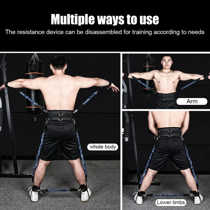 Premium Boxing Resistance Band Set – Leg Strength & Agility Training Strap System for MMA, Muay Thai, Boxing, Basketball