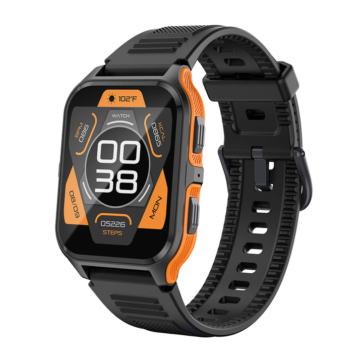 Premium Outdoor Military Smartwatch for Men – 1.9" Display, Bluetooth Calling, 3ATM Waterproof, Heart Rate, Blood Oxygen, 
