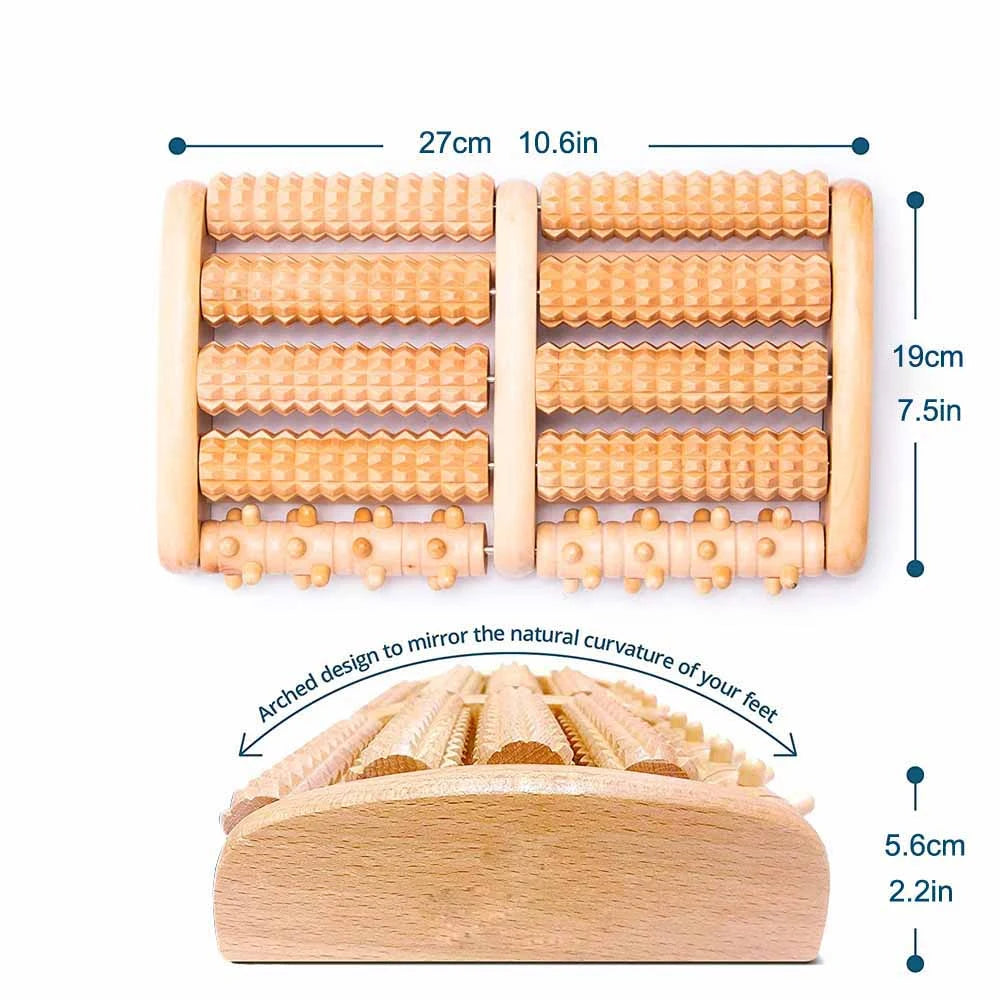 Premium Dual Foot Massager Roller for Plantar Fasciitis Relief, Deep Heel & Arch Pain, Stress Relief & Relaxation, Portable 