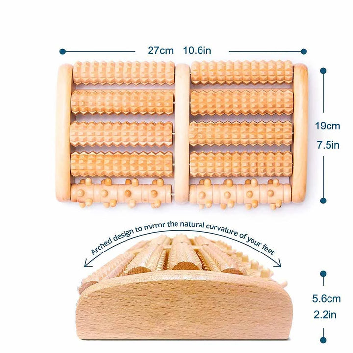 Premium Dual Foot Massager Roller for Plantar Fasciitis Relief, Deep Heel & Arch Pain, Stress Relief & Relaxation, Portable 