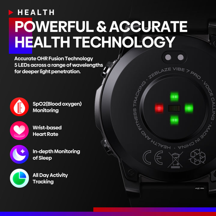 Premium Smartwatch with 1.43" AMOLED Display, Voice Calling, Health & Fitness Tracking, SpO2, Heart Rate, 14-Day Battery, 