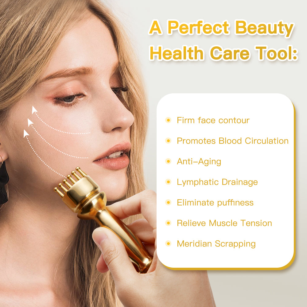 Premium Meridian Massage Stick for Magnetic Therapy, Trigger Point and Lymphatic Acid Drainage, IASTM Facial Scraping Board