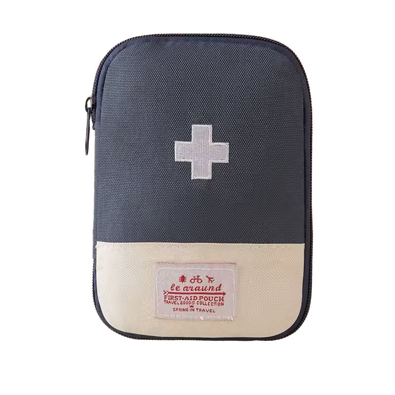 Premium Mini Portable First Aid Kit – Compact Medical Emergency Organizer, Household Medicine Storage Bag for Outdoor 