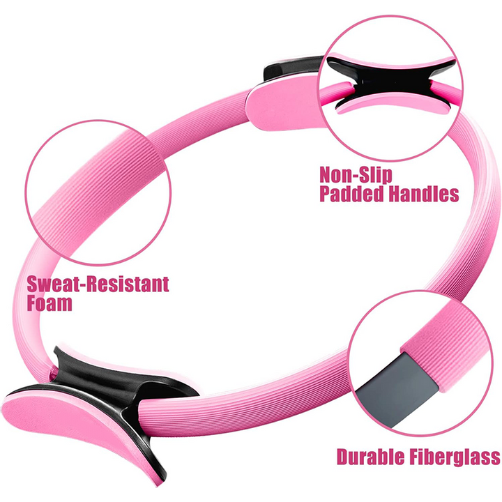Premium Pilates Fitness Ring – Home Gym Equipment for Strength & Toning – Ideal for Resistance Training, Body Sculpting, and