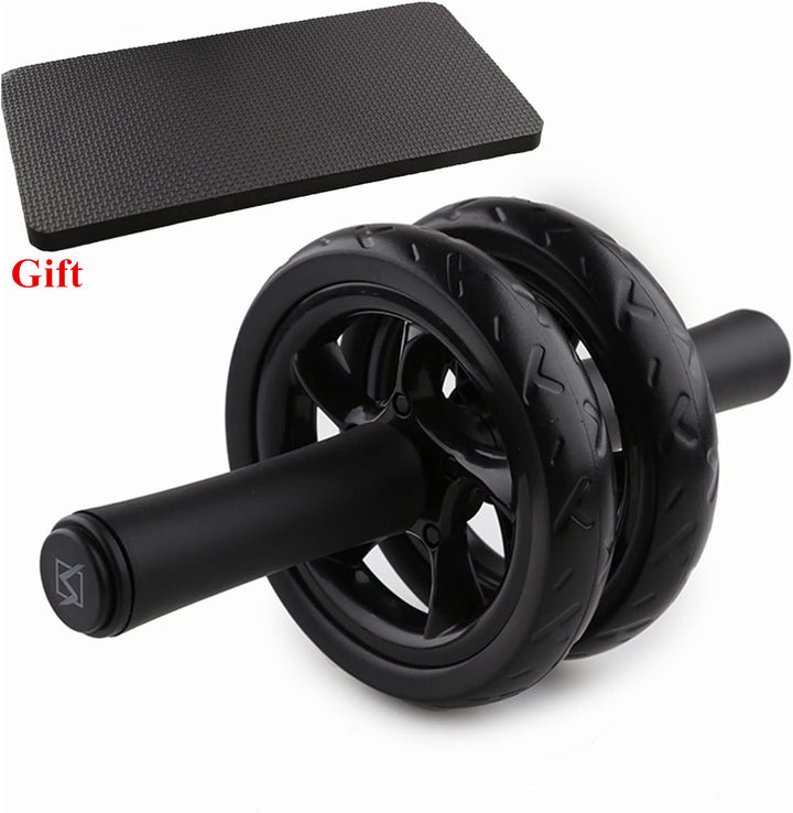 Premium Ab Roller Wheel for Core & Abdominal Strength Training - No Noise, Durable ABS & EVA Material, Includes Mat for