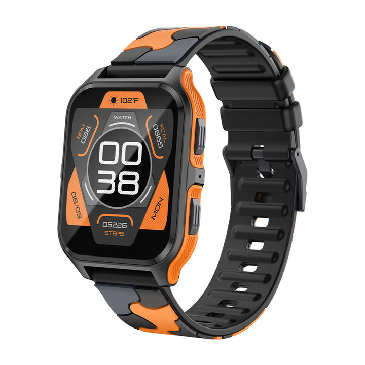 Premium Outdoor Military Smartwatch for Men – 1.9" Display, Bluetooth Calling, 3ATM Waterproof, Heart Rate, Blood Oxygen, 