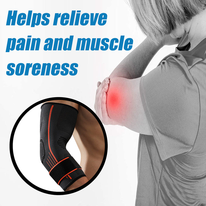 Premium Elbow Brace Compression Sleeve for Tendonitis & Tennis Elbow Relief, Joint Pain Support Protector, Fitness Bandage