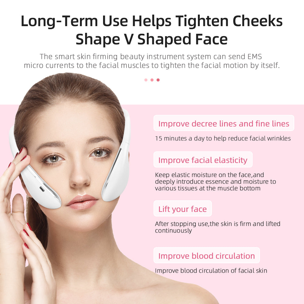 Premium EMS V-Face Massager - Face Lifting Machine for Chin Lift, Facial Slimming & Skin Tightening with Anti-Wrinkle