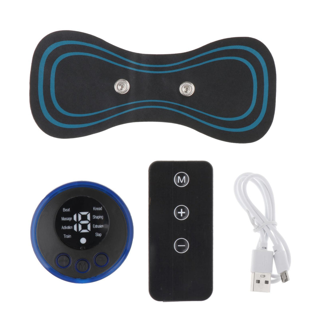 Premium Electric EMS Foot Massager - Rechargeable Pulse Muscle Stimulator with Remote Control, 8 Modes, 19 Intensity Levels