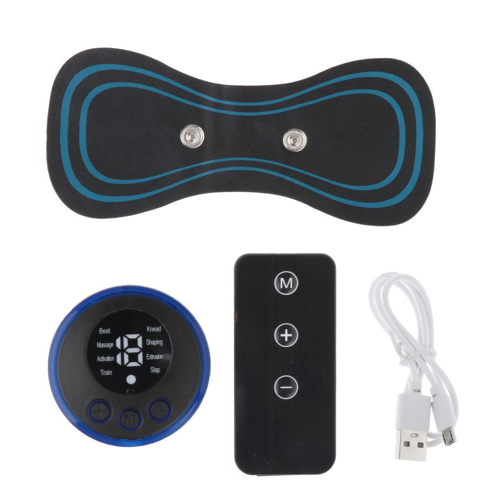 Premium Electric EMS Foot Massager - Rechargeable Pulse Muscle Stimulator with Remote Control, 8 Modes, 19 Intensity Levels
