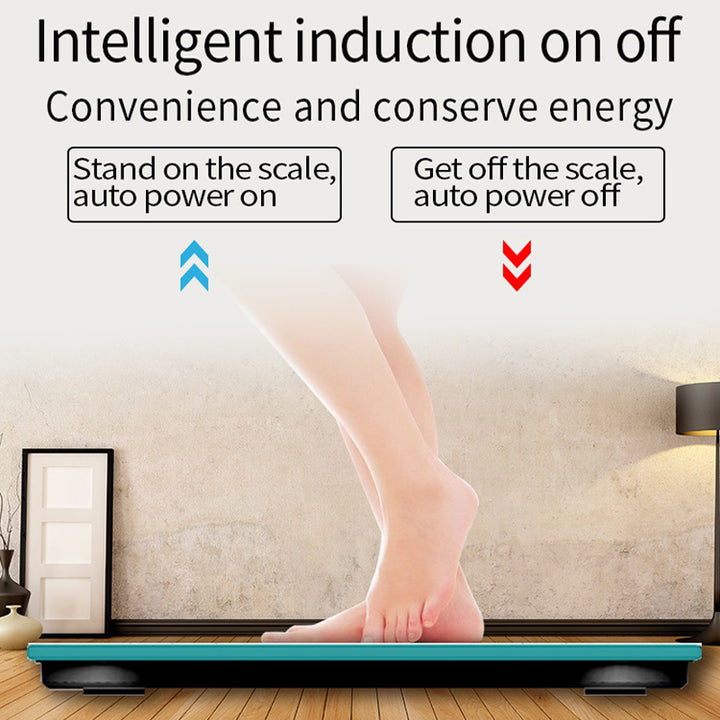 Premium Smart Digital Body Weight Scale – Wireless Fat Analyzer with Smartphone App, Tempered Glass Design, Available in, 