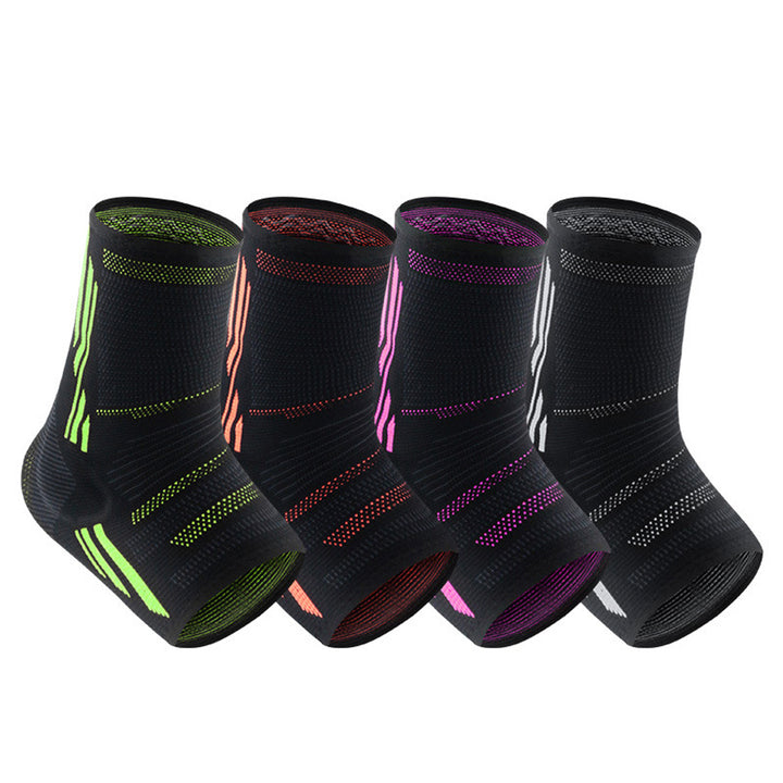 Premium Ankle Compression Sleeve for Men & Women - Silicone Gel Support, Open Toe Design, Pain Relief for Arch & Heel 