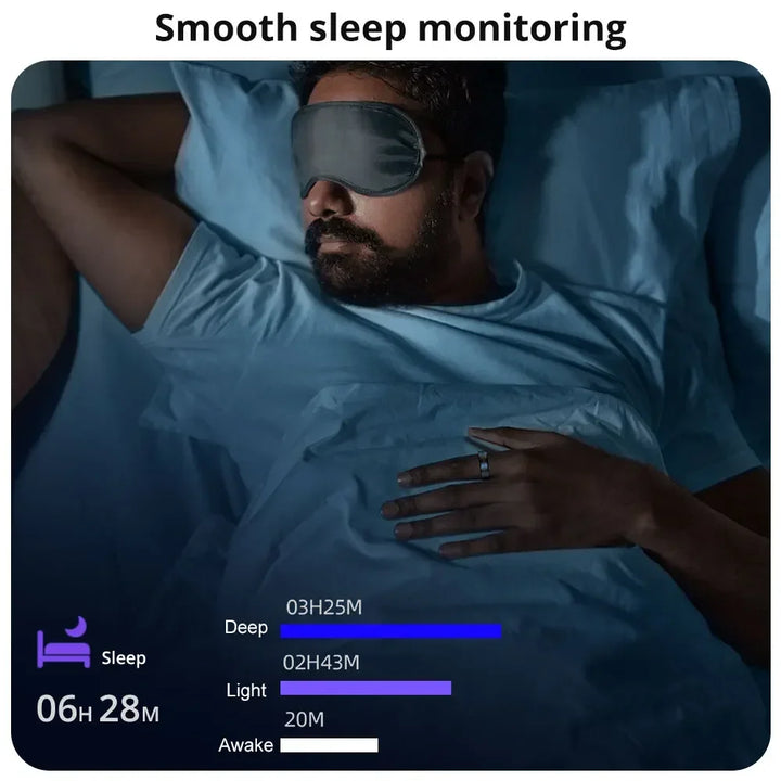 Premium Fitness Tracker Smart Ring for Men & Women - Health Monitoring, Heart Rate, Blood Oxygen & Body Temperature 