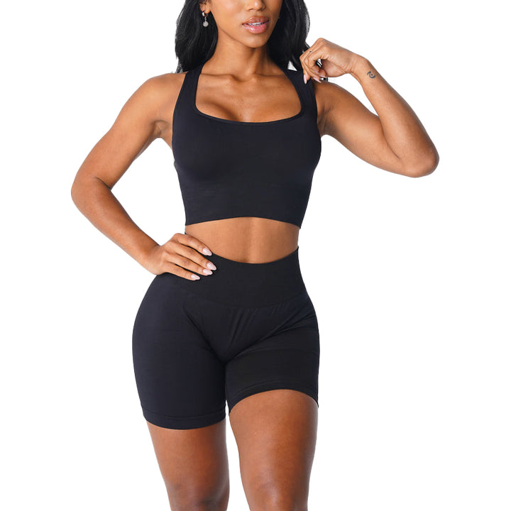 Premium Ignite Seamless Sports Bra – Low-Medium Impact, Breathable Elastic Fitness Top with Back Strap Design, Compressive