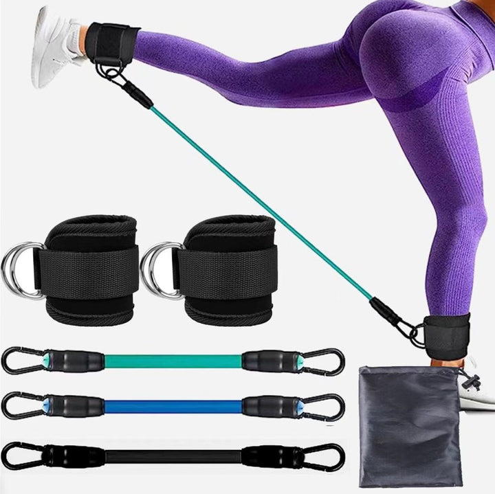Premium Ankle Resistance Bands with Cuffs – Adjustable Leg & Butt Training Bands, 3 Resistance Levels (10/20/30 lb), for 