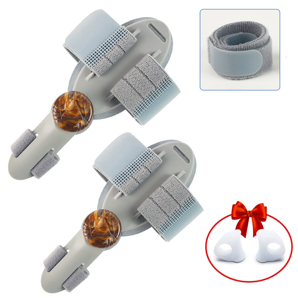 Premium Adjustable Bunion Corrector - Hallux Valgus Toe Straightener with Orthopedic Splint, Rotatable Toe Separator for Pain