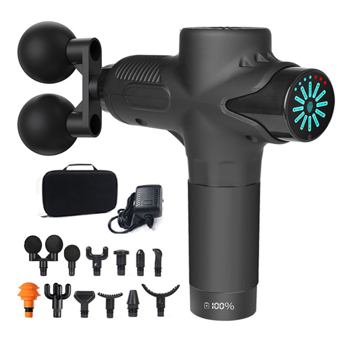 Premium 30-Level Massage Gun – Deep Tissue Muscle Relaxation for Body and Neck, Electric Fitness Equipment with Noise 