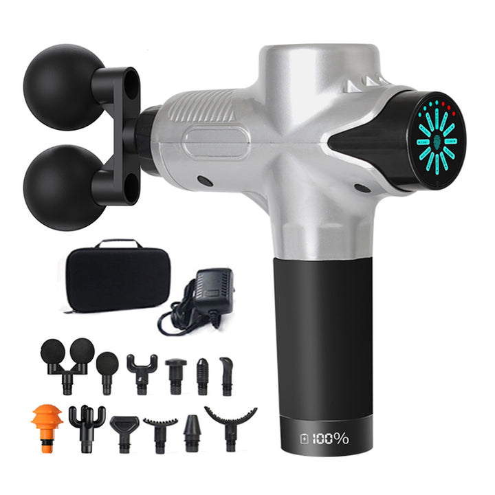 Premium 30-Level Massage Gun – Deep Tissue Muscle Relaxation for Body and Neck, Electric Fitness Equipment with Noise 