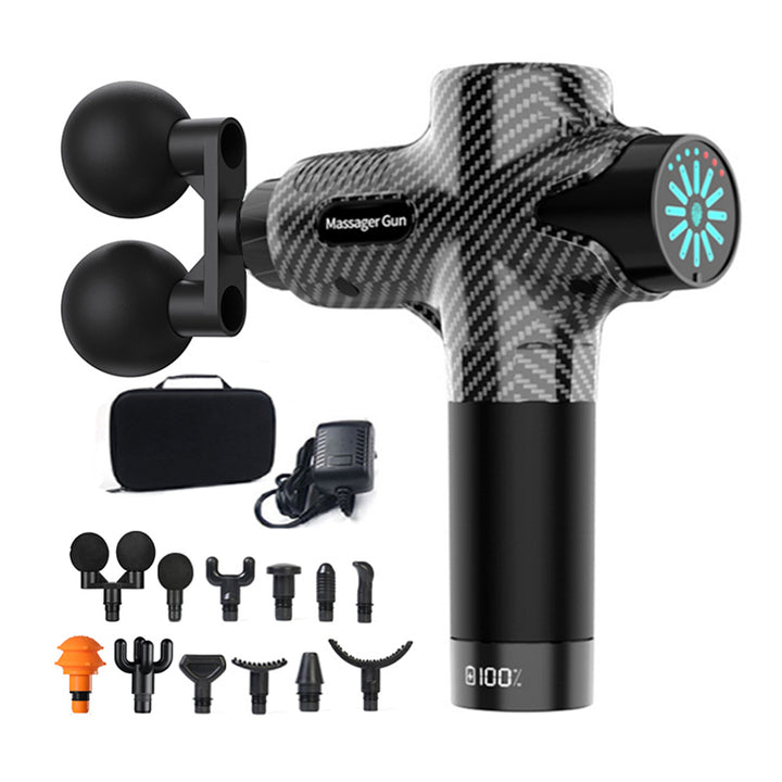 Premium 30-Level Massage Gun – Deep Tissue Muscle Relaxation for Body and Neck, Electric Fitness Equipment with Noise 