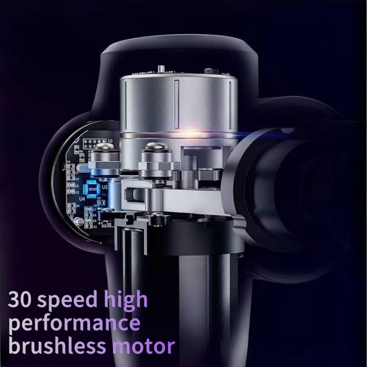 Premium 30-Level Massage Gun – Deep Tissue Muscle Relaxation for Body and Neck, Electric Fitness Equipment with Noise 