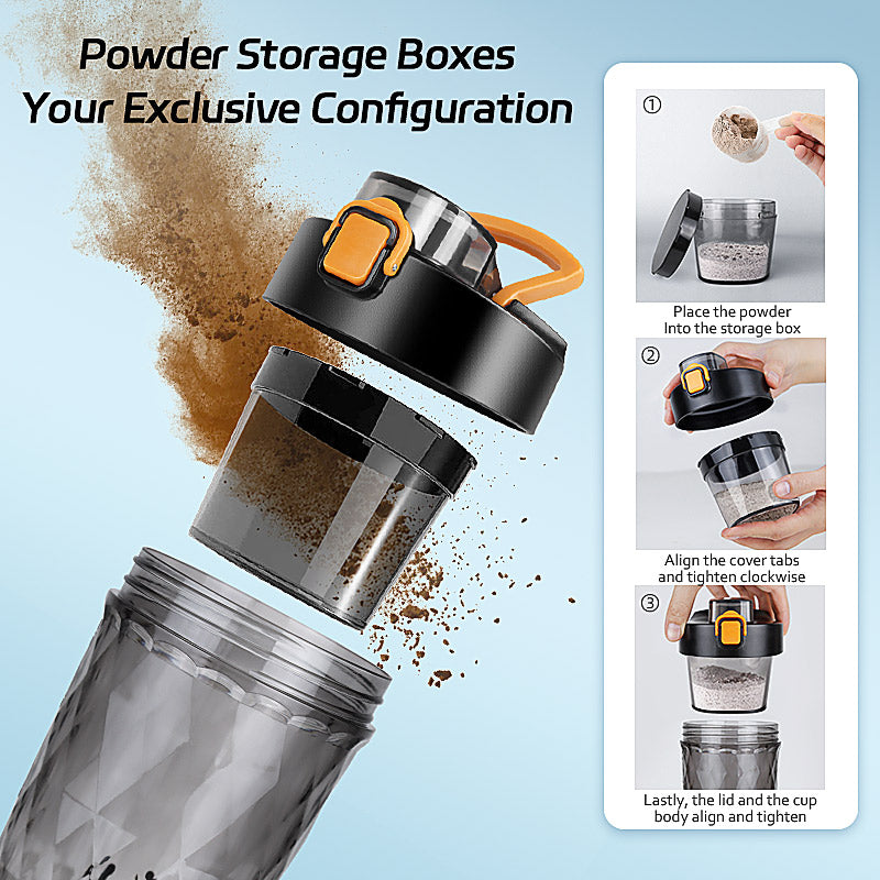 Premium 650ML Electric Protein Shaker Bottle – Automatic Mixing Cup with 7500RPM Motor – USB Rechargeable Blender for Smooth 