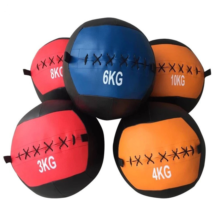 Premium Wall Medicine Ball – Adjustable 2-12kg Core Training Ball for CrossFit, Strength & Endurance – Empty, Fillable for 