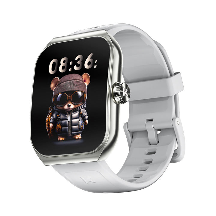 Premium Smartwatch for Men & Women, 1.96" AMOLED, Bluetooth Calling, 100+ Sport Modes, IP68 Waterproof, Health Monitoring, Sleep & Stress Tracking, Wireless Charging