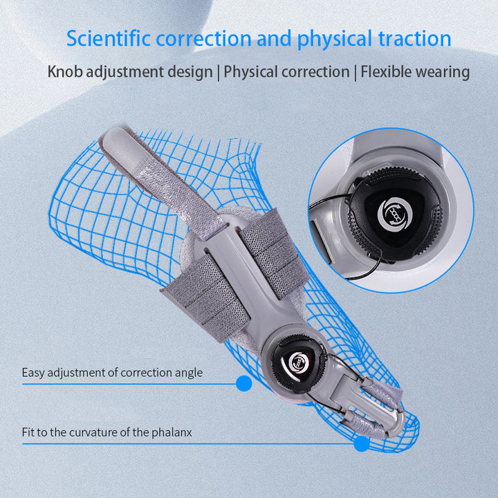 High-Quality Bunion Corrector Unisex Toe Separator for Hallux Valgus – Adjustable, Rotatable Toe Straightener, Foot Care 