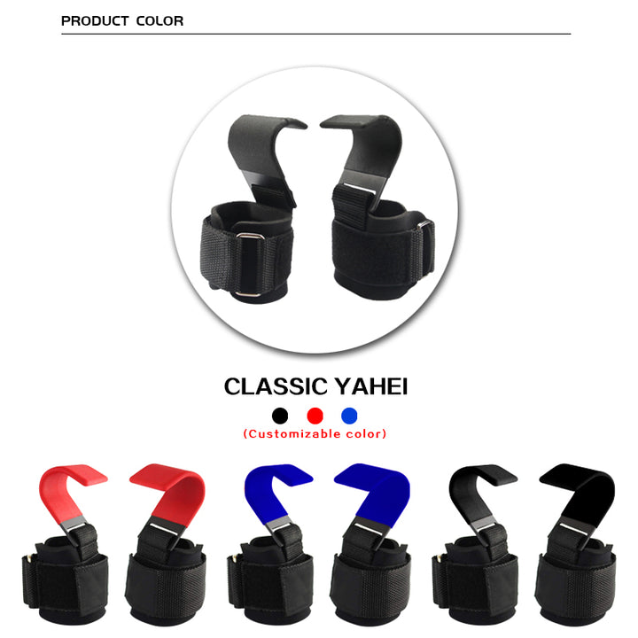 Premium Weight Lifting Hook Grips with Wrist Wraps – Hand-Bar Wrist Straps for Gym Fitness, Powerlifting, Pull-Ups, Heavy