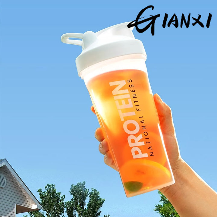 Premium Sports Shaker Cup – Large Capacity Leak-Proof Fitness Water Bottle – Portable, Thickened, Graduated Design for Gym, 