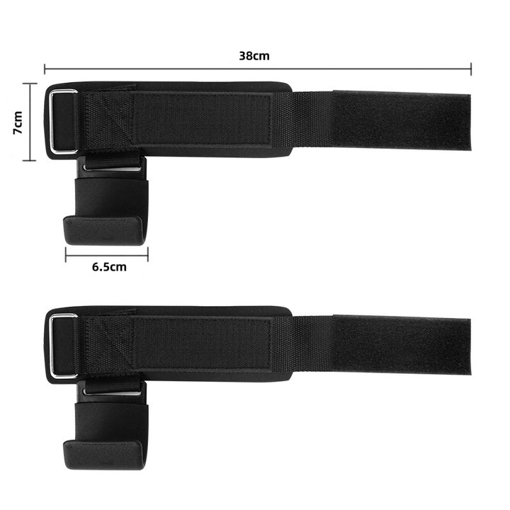 Premium Weight Lifting Hook Grips with Wrist Wraps – Hand-Bar Wrist Straps for Gym Fitness, Powerlifting, Pull-Ups, Heavy